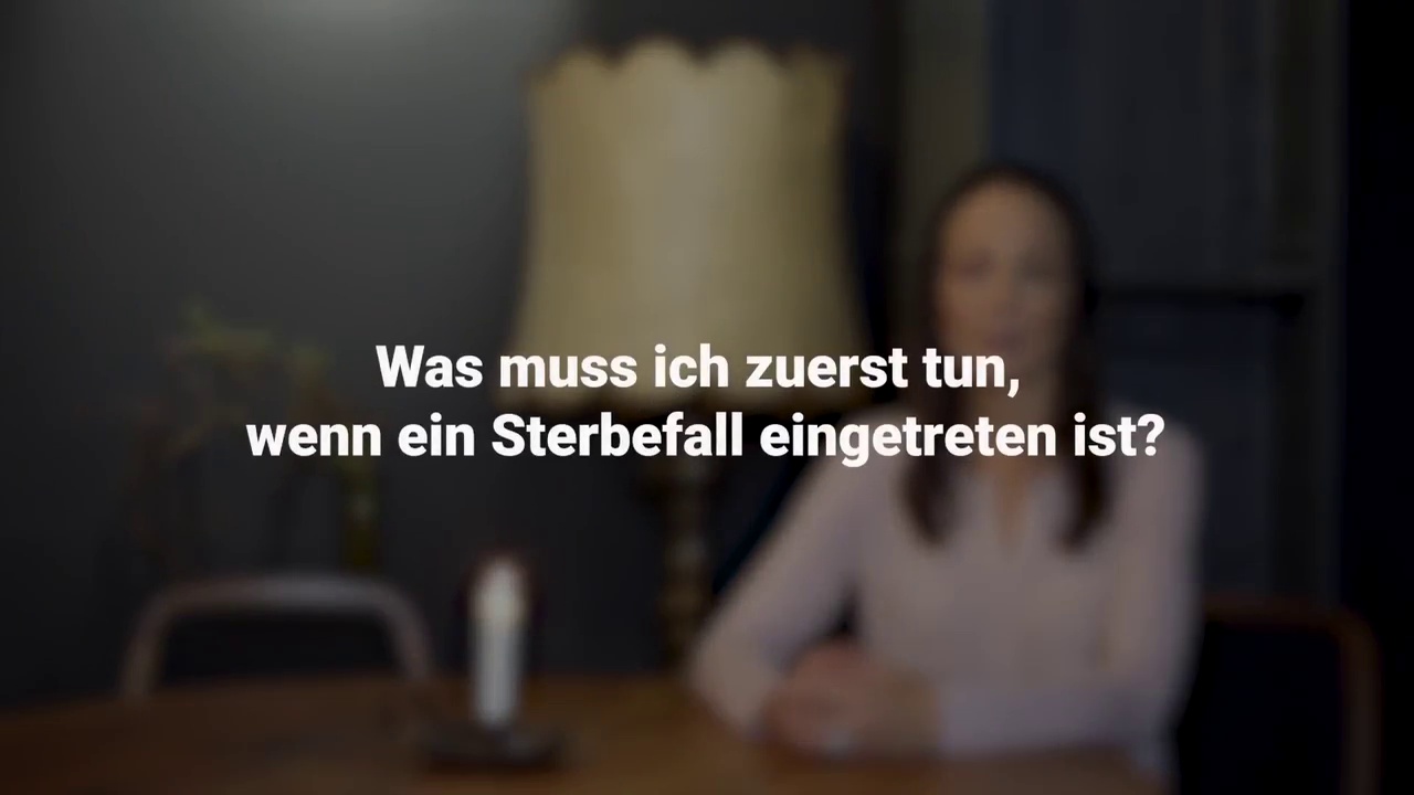 Erste Schritte im Trauerfall